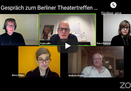 Gespräch über die Auswahl des Berliner Theatertreffens 2021